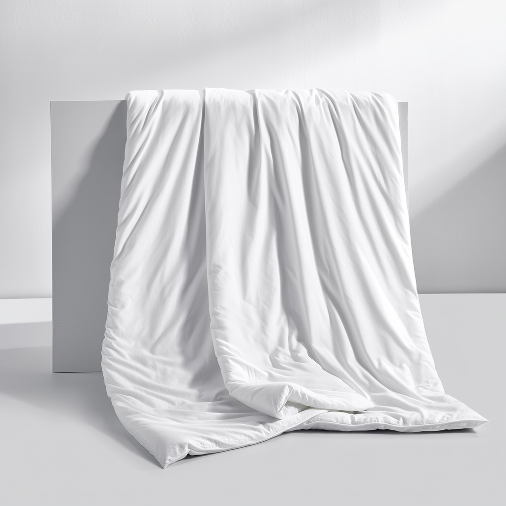 Summer Mulberry Silk Duvet detail white