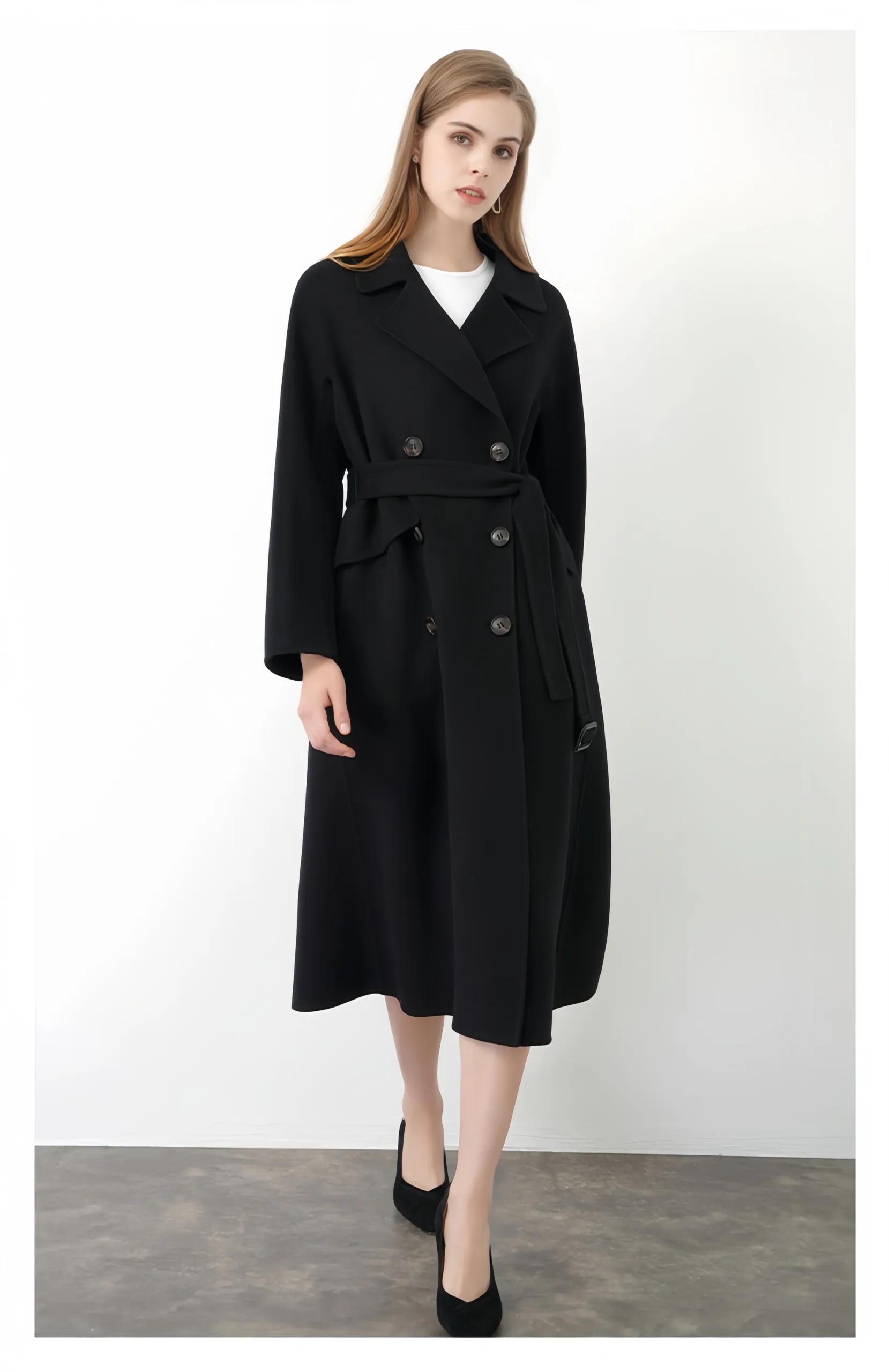 2025 new style cashmere trench coat