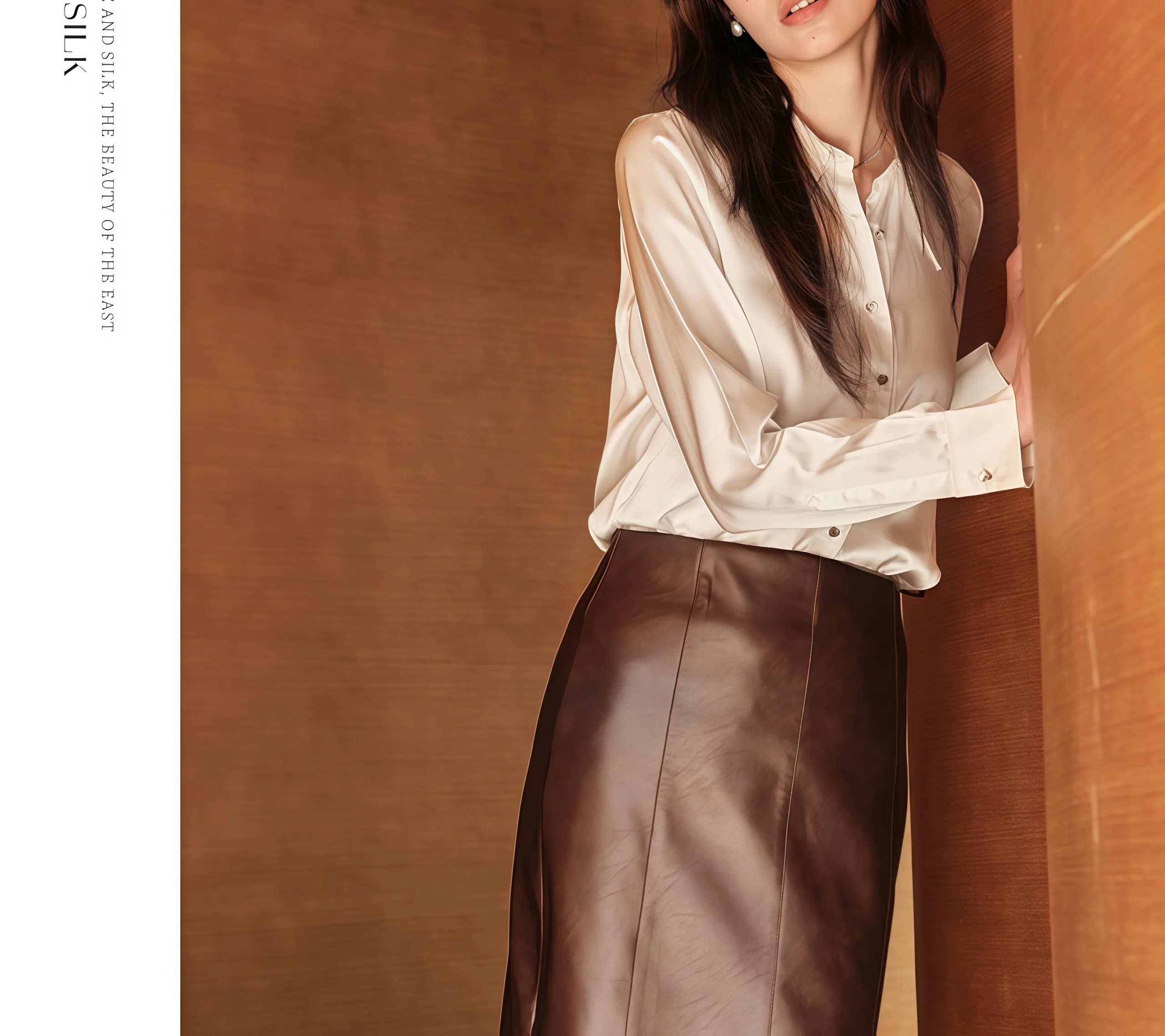 new collection white silk shirt for women heavyweight mulberry silk top satin luxury long sleeve blouse